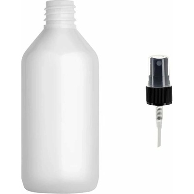 Via Plastová lahvička bílá s černým kosmetickým rozprašovačem 115 ml