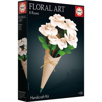 Educa 3D пъзел Educa - Бели рози (EDU20395)