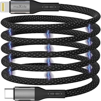 Maxlife MXUC-11 USB-C/Lightning 1m černý