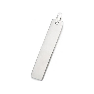 Šperky4U Ocelový přívěšek obdélník 6 x 32 mm DR1175