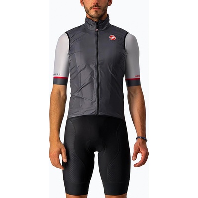 Castelli Мъжка велосипедна жилетка Castelli Aria в тъмно сиво