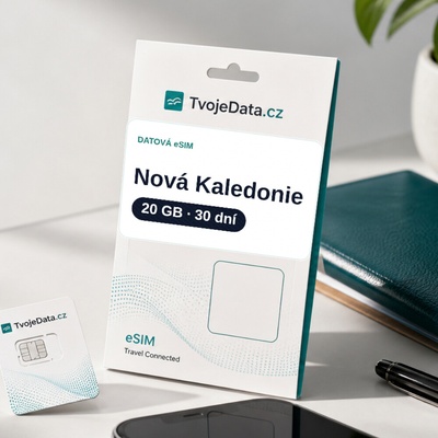 eSIM Nová Kaledonie 20 GB / 30 dní
