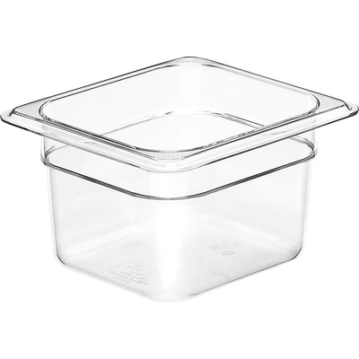 Cambro Nádoba Camwear GN 1/6 z polykarbonátu, Cambro, GN 1/6, 1,5L, Průhledná, 162x176x(H)100mm