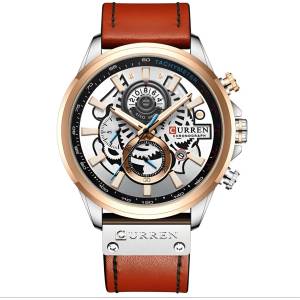 Curren Часовник curren ga-14414 - Кафяв / Златен kp14414 Часовници