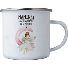 Bohemia Gifts Plechový hrnek Maminky jsou andělé 350 ml