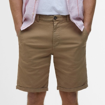 Barbour Washed Twill Chino Shorts Stone
