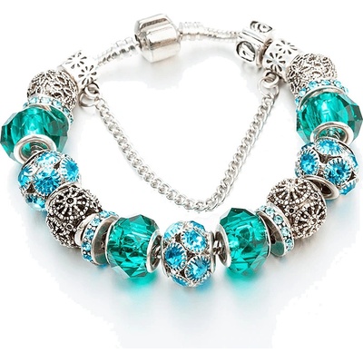 HN náramek ve stylu A´la Pandora zelená B16088