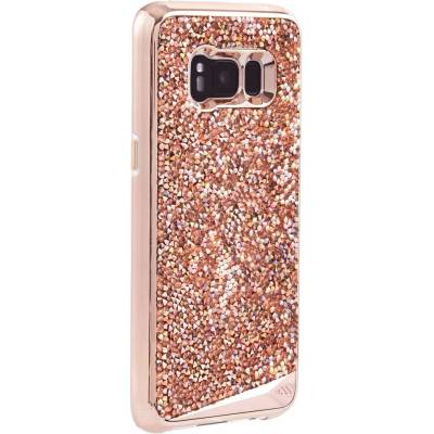Case-Mate Brilliance Case - кейс с висока защита и кристали за Samsung Galaxy S8 Plus (розово злато)