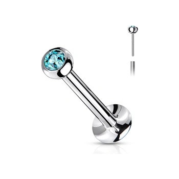 Šperky4U Labreta piercing do brady PUSH IN LB0018Q