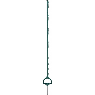 VNT electronics s.r.o. Plastový sloupek pro elektrický ohradník, délka 157 cm, 12 oček, zelený