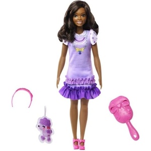 Mattel Barbie HLL18 Моята първа Барби кукла - Чернокоса с пудел (25HLL20)