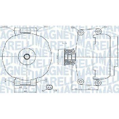 Alternátor MAGNETI MARELLI 063731840010