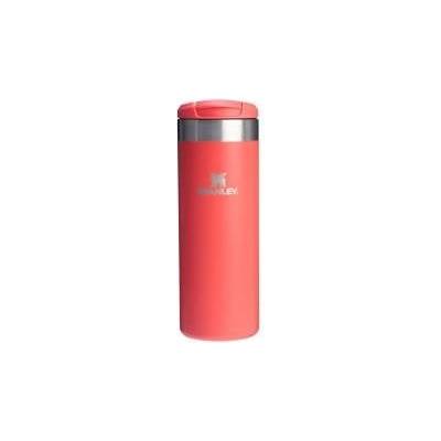 STANLEY 1913 Aerolight Transit Thermo Mug 0.47L - Keeps Hot for 6 Hours - Dishwasher Safe - Coffee Mug To Go Leak-Proof - Compatible with Common Car Drink Holders - Hot Coral - 100000108204