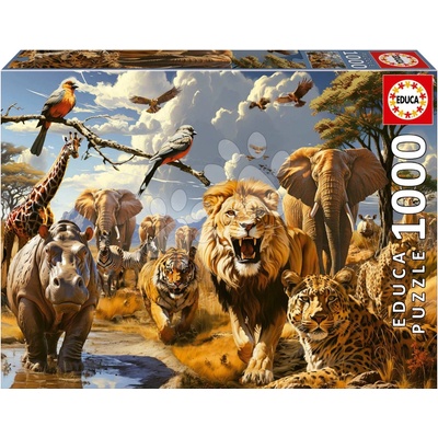 Educa Wild Animals a Fix lepidlo 1000 dílků