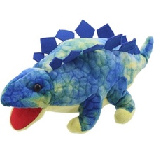 Dino Maňásek na ruku Malý stegosaurus modrý Babys 35 cm