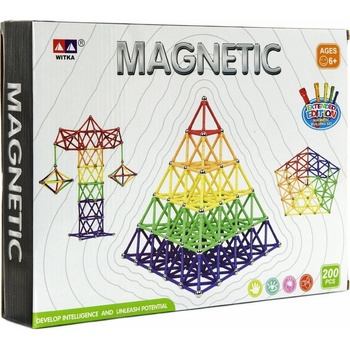 Teddies Magnetická stavebnice 200 ks