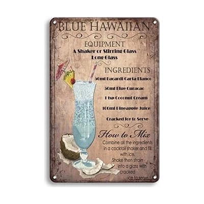 Ceduľa Bleu Hawaiian drink