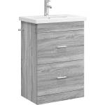 vidaXL Комплект мебели за баня Сив Сонома 61 x 40 x 84, 5 см (3404371)