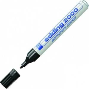 edding Маркер Edding 2000, черен, от 1.5 до 3 mm, за надписване на DVD (OK4229)