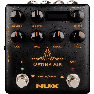 NU-X Optima Air Acoustic Simulator & IR Loader Pedal – Zboží Mobilmania