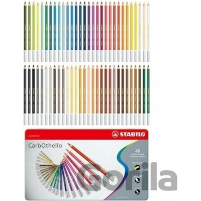 Pastely STABILO CarbOthello, súprava 48 ks v kovovom puzdre