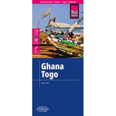 Reise Know-How Landkarte Ghana, Togo (1:600.000) (Reise Know-How Verlag Peter Rump)(Mapa)