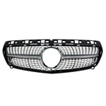  Решетка Mercedes W176 A-Class (2013-2015) - Diamond look, черна с хром лайсни