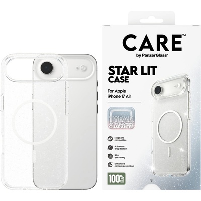 Гръб Care by PanzerGlass за iPhone 17 Air, Flagship Case Urban Explorer Star Lit w. White MagSafe