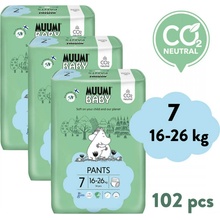 Muumi Baby Pants 7 XL 16-26 kg kalhotkové eko 102 ks