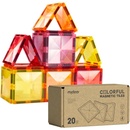 MiDeer Barevná magnetická stavebnice - hřejivé barvy - 20 ks