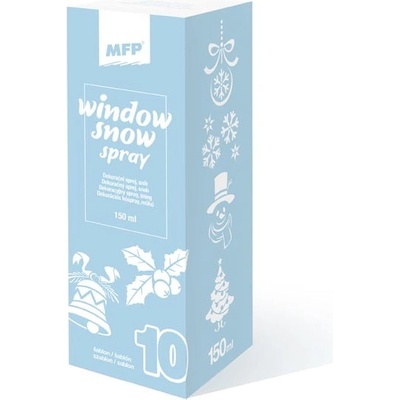MFP Paper s.r.o. spray 150ml dekorační sníh na okna se šablonami 8886214