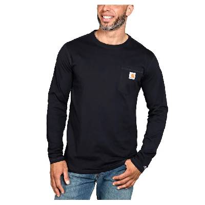 Тениска Carhartt Force Flex Pocket Relaxed Fit long sleeve T-shirt - Blue (Black)