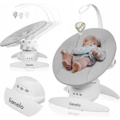 Elektrické lehátko/houpačka s otáčením o 360° a ovládacím panelem, 0-9 kg Lionelo Iris