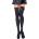 Mad Party Games Leg Avenue Nylon Thigh Highs with Bow 6255 Black