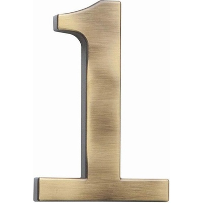 Číslice 1, výška 10 cm BRONZ
