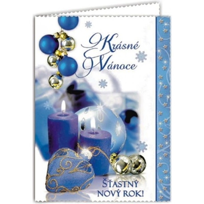 Přání zlacené vánoční KBBN 0555