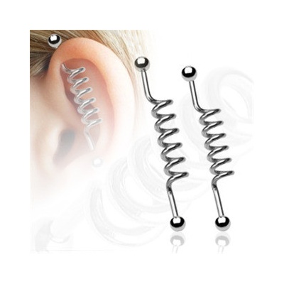 Šperky4U industrial piercing spirála ID01001-38