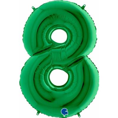 vybavsenaparty Fóliová číslice zelená '8' 102 cm