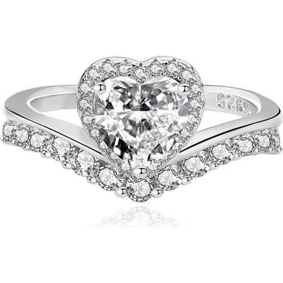 Silenti Jewelry Сребърен пръстен "Романтика" - 6 - 52мм (16.6мм диам. )