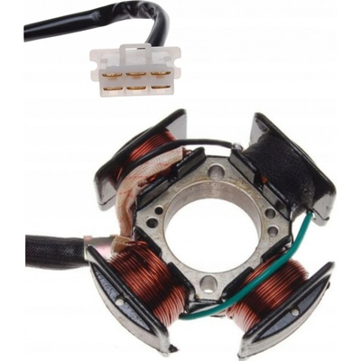 Zapalovací cívka, stator, 4 cívky, 7 vodičů