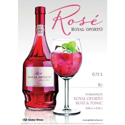 Royal Oporto Pink Rosé 19% 0,7 l (holá láhev)