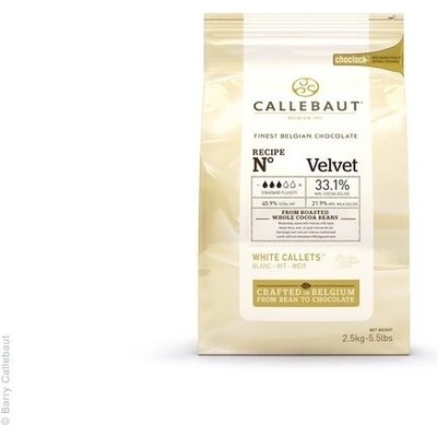 Callebaut čokoláda Velvet bílá 2,5 kg