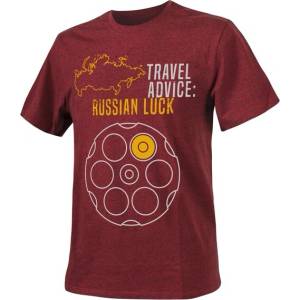 Helikon-Tex Тениска (Travel Advice: Russian Luck) - Melange Red (TS-TRL-CO-2501Z)