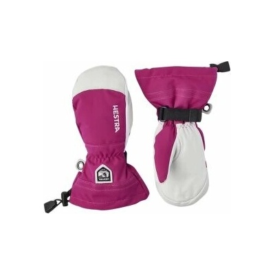 Hestra Army Leather Heli Ski Jr. Fuchsia fialová