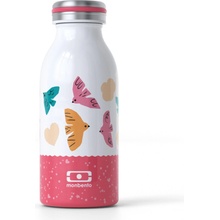 Monbento Dětská termoláhev Cooly Pink Birds 350 ml