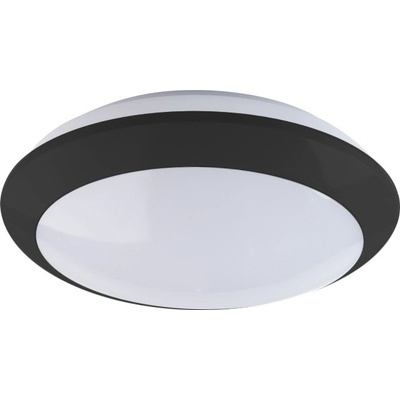 PANLUX ZEUS LED S NM přisazené stropní a nástěnné kruhové svítidlo 16W, senzor, nouzový modul, černá PN32300028