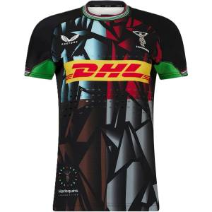 Castore Womens Harlequins Rugby Shirt 2024 2025 - Cvir/ClssicGrn