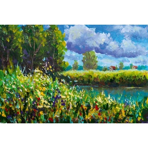DIMEX ART Флизелинов фототапет картина - висока трева 375 x 250 см