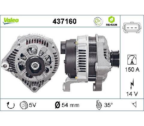 Alternátor VALEO 437160