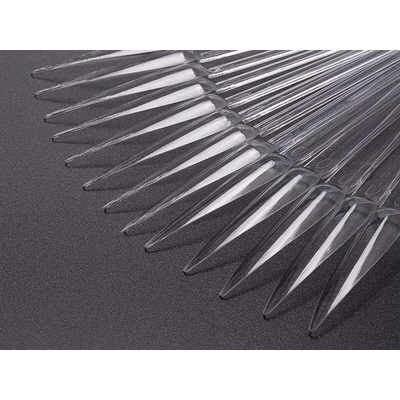 Starnails Vzorník na UV gel/ gel lak/ lak, CLEAR tvar stiletto 2 vějíře